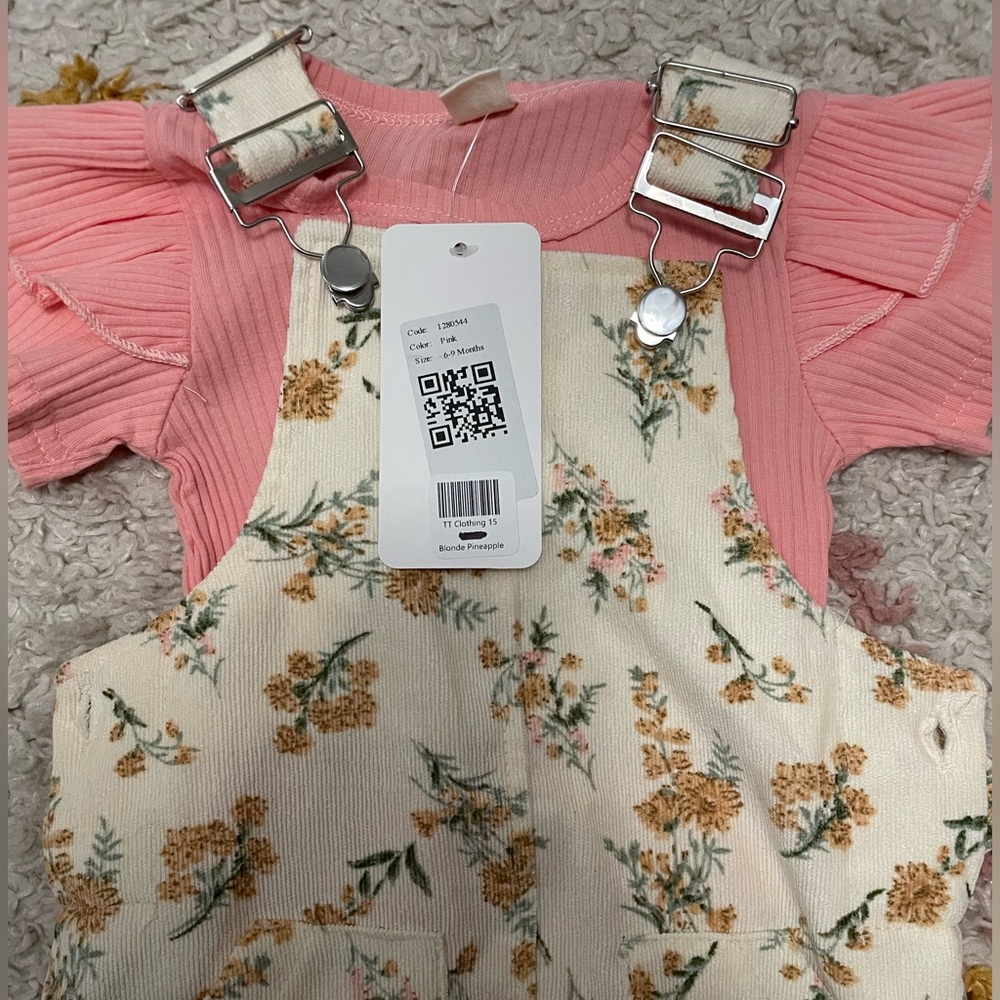 Corduroy romper and shirt